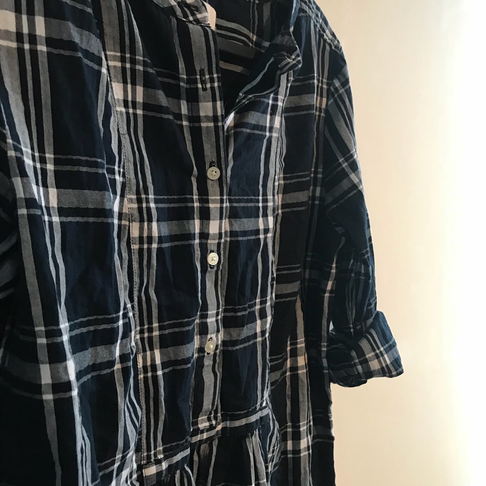 LOFT plaid top
